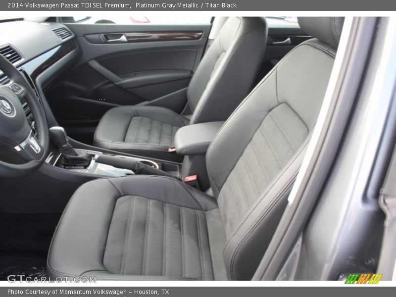 Platinum Gray Metallic / Titan Black 2014 Volkswagen Passat TDI SEL Premium