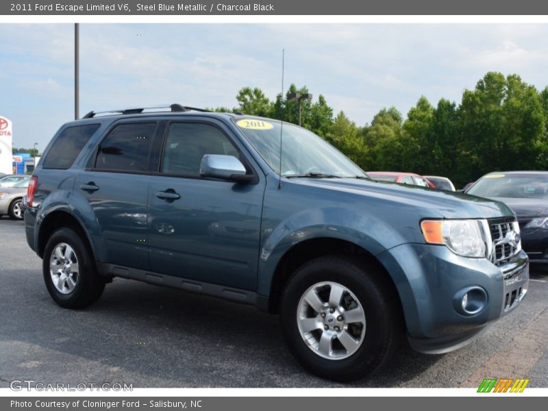Steel Blue Metallic / Charcoal Black 2011 Ford Escape Limited V6