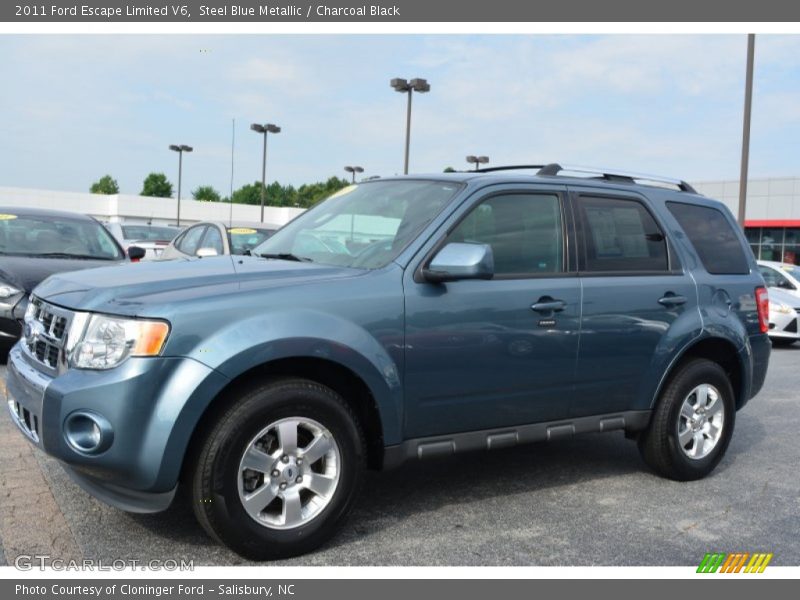 Steel Blue Metallic / Charcoal Black 2011 Ford Escape Limited V6