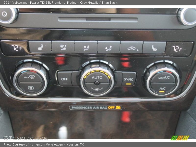 Platinum Gray Metallic / Titan Black 2014 Volkswagen Passat TDI SEL Premium