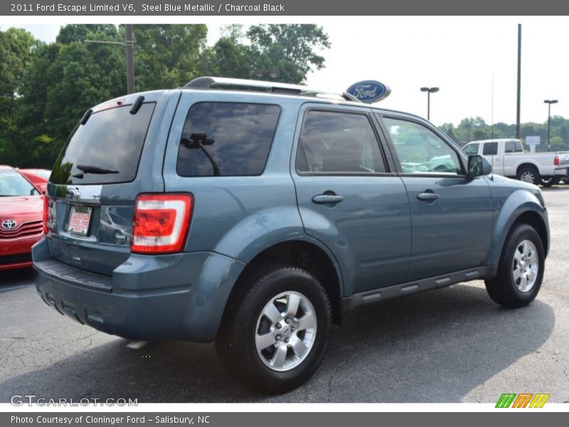Steel Blue Metallic / Charcoal Black 2011 Ford Escape Limited V6
