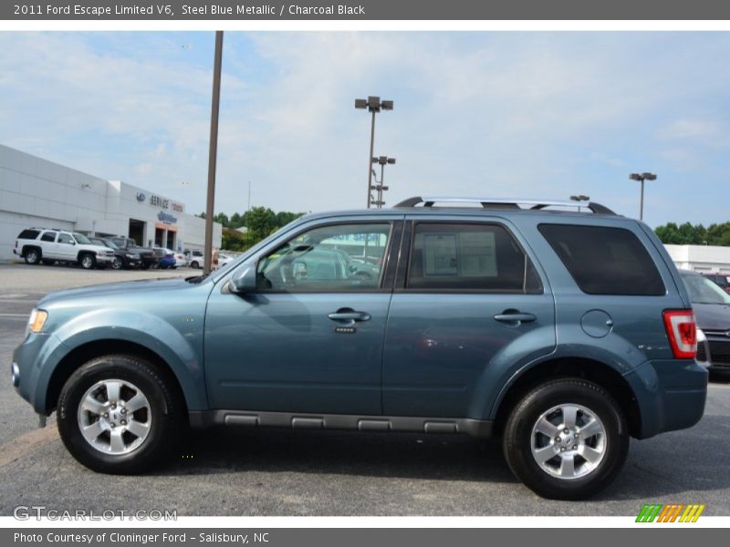 Steel Blue Metallic / Charcoal Black 2011 Ford Escape Limited V6