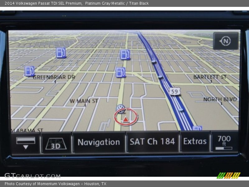 Platinum Gray Metallic / Titan Black 2014 Volkswagen Passat TDI SEL Premium