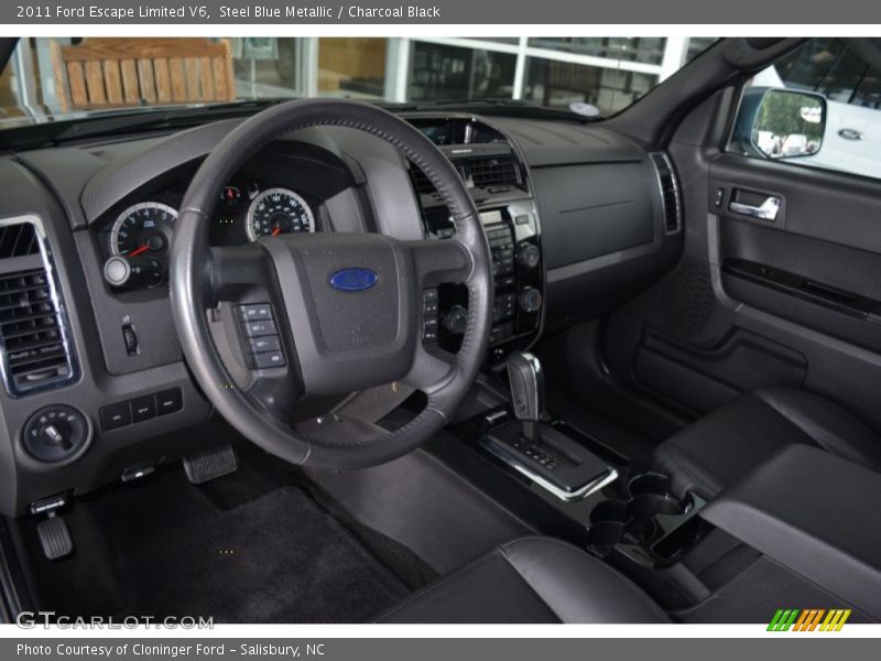 Steel Blue Metallic / Charcoal Black 2011 Ford Escape Limited V6