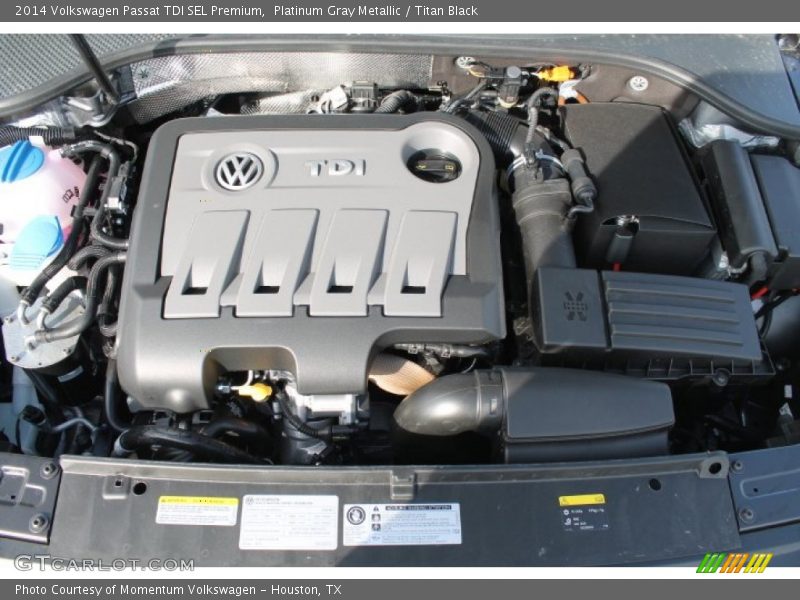 Platinum Gray Metallic / Titan Black 2014 Volkswagen Passat TDI SEL Premium