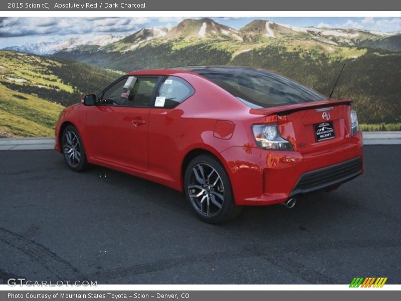Absolutely Red / Dark Charcoal 2015 Scion tC