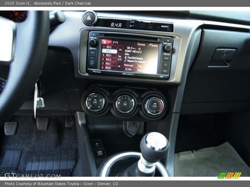 Absolutely Red / Dark Charcoal 2015 Scion tC