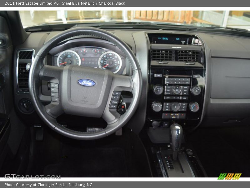 Steel Blue Metallic / Charcoal Black 2011 Ford Escape Limited V6