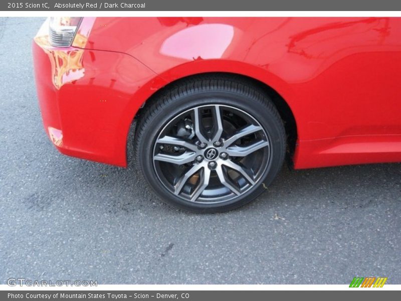 Absolutely Red / Dark Charcoal 2015 Scion tC