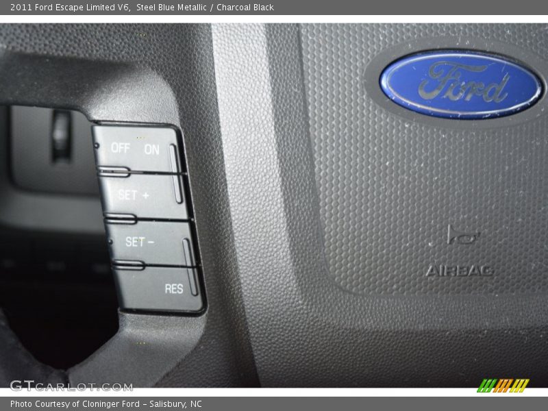 Steel Blue Metallic / Charcoal Black 2011 Ford Escape Limited V6