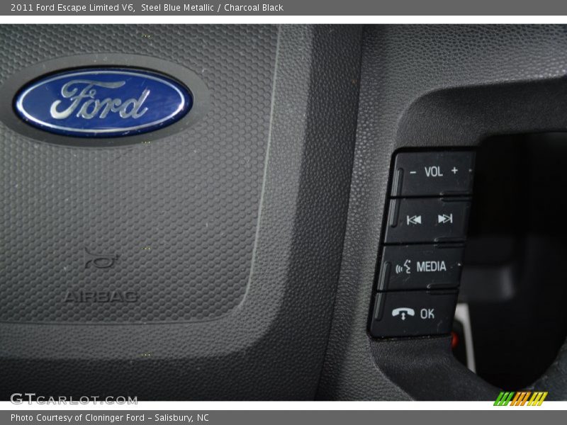 Steel Blue Metallic / Charcoal Black 2011 Ford Escape Limited V6