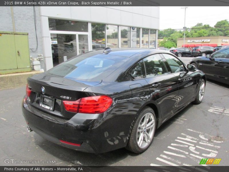 Black Sapphire Metallic / Black 2015 BMW 4 Series 428i xDrive Gran Coupe