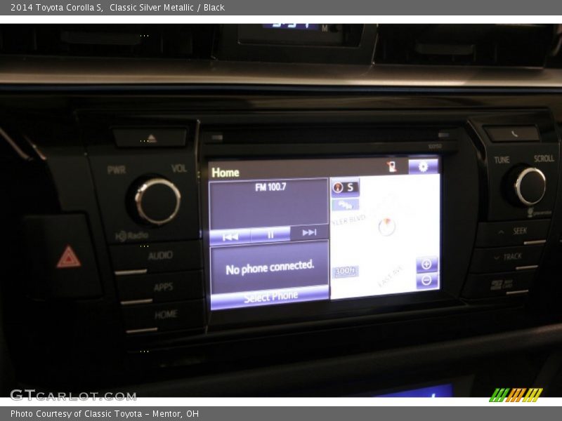 Classic Silver Metallic / Black 2014 Toyota Corolla S