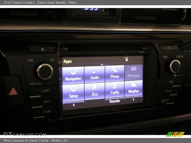 Classic Silver Metallic / Black 2014 Toyota Corolla S