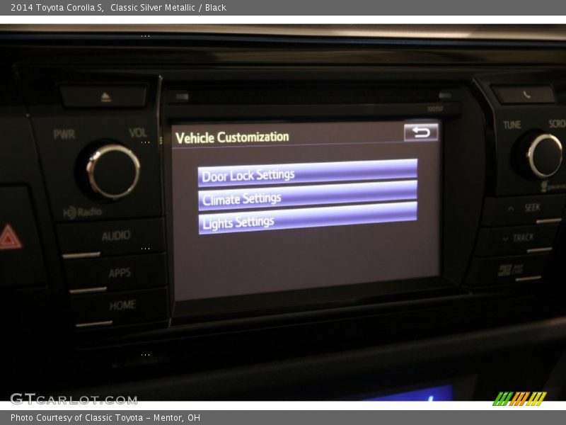 Classic Silver Metallic / Black 2014 Toyota Corolla S