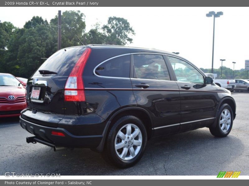 Crystal Black Pearl / Ivory 2009 Honda CR-V EX-L