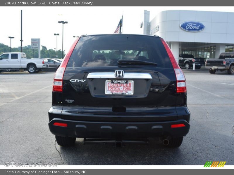 Crystal Black Pearl / Ivory 2009 Honda CR-V EX-L