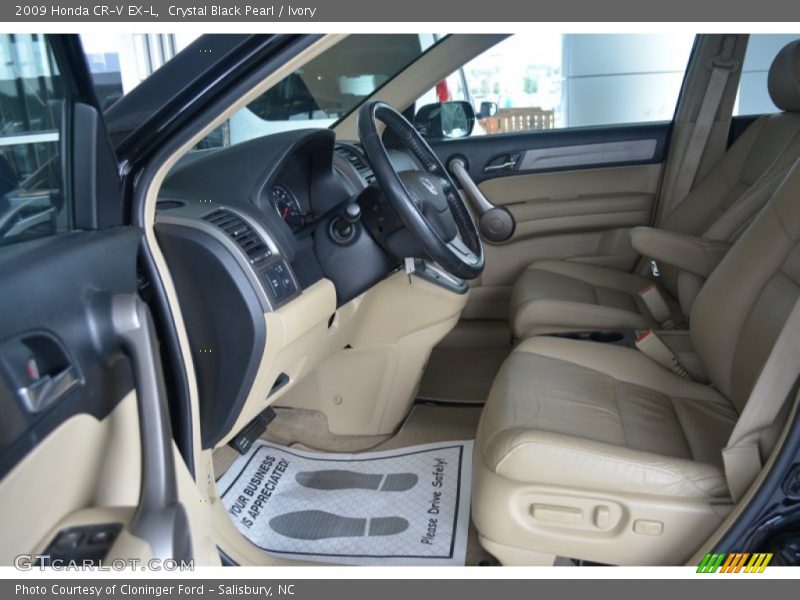 Crystal Black Pearl / Ivory 2009 Honda CR-V EX-L