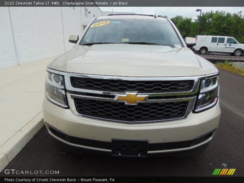 Champagne Silver Metallic / Jet Black 2015 Chevrolet Tahoe LT 4WD