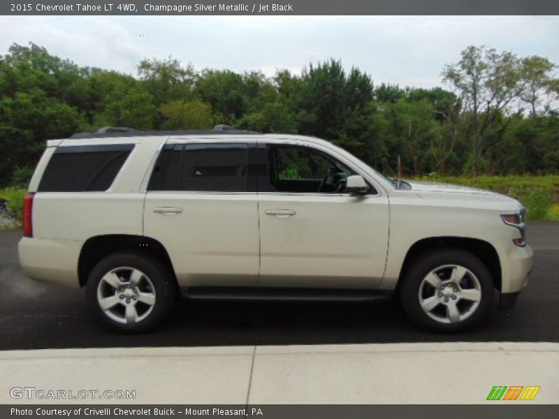 Champagne Silver Metallic / Jet Black 2015 Chevrolet Tahoe LT 4WD