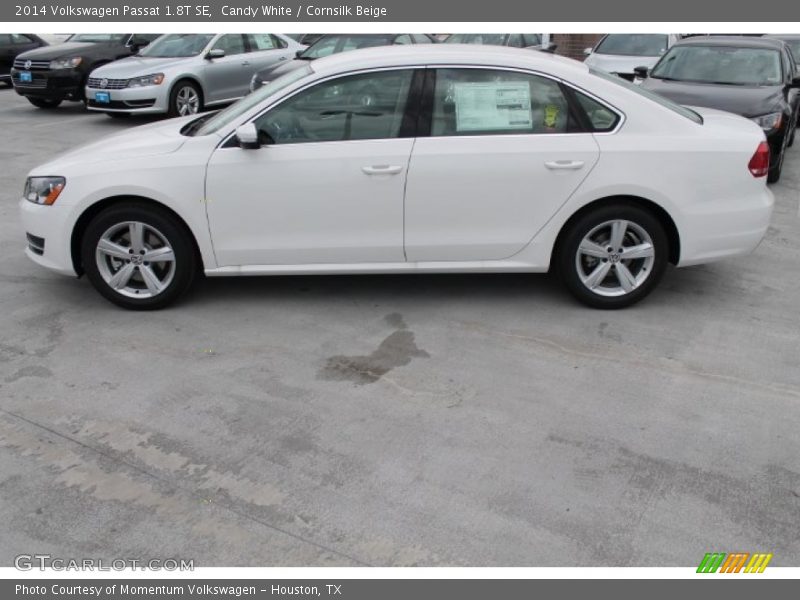 Candy White / Cornsilk Beige 2014 Volkswagen Passat 1.8T SE