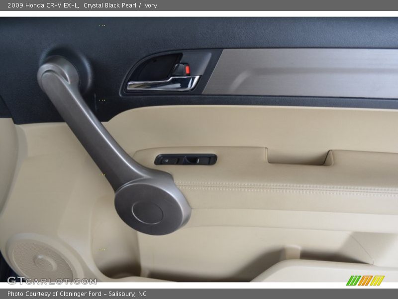 Crystal Black Pearl / Ivory 2009 Honda CR-V EX-L