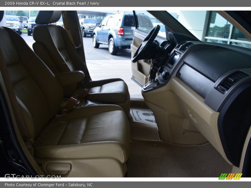 Crystal Black Pearl / Ivory 2009 Honda CR-V EX-L