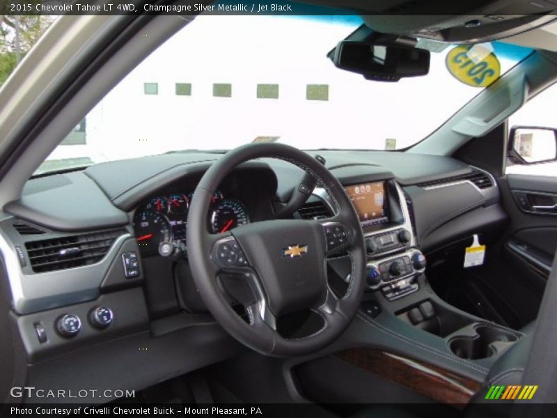 Champagne Silver Metallic / Jet Black 2015 Chevrolet Tahoe LT 4WD