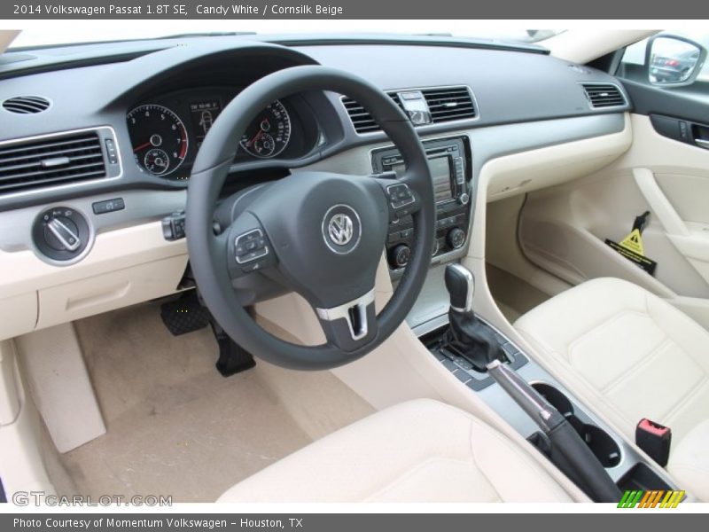 Candy White / Cornsilk Beige 2014 Volkswagen Passat 1.8T SE