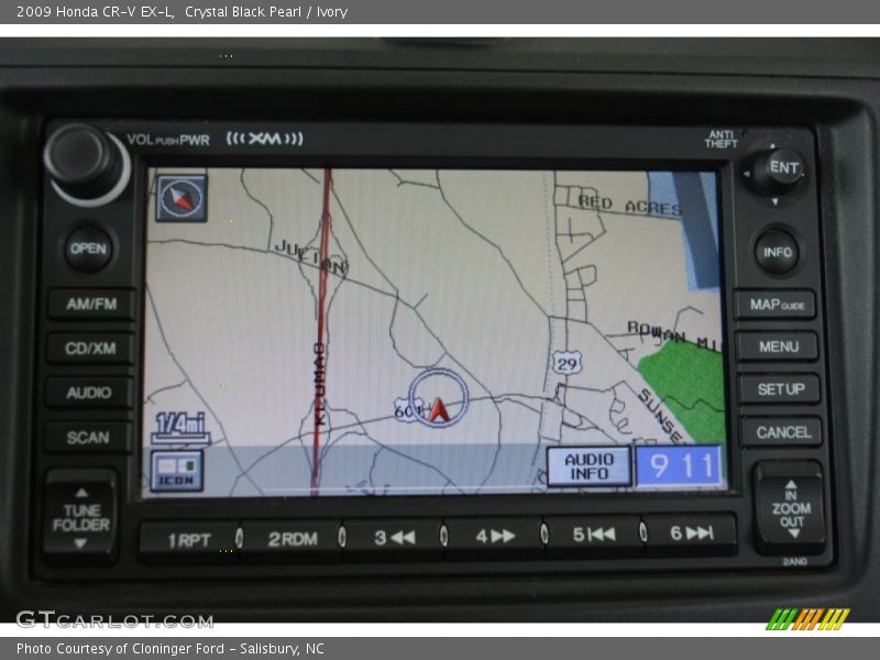 Crystal Black Pearl / Ivory 2009 Honda CR-V EX-L