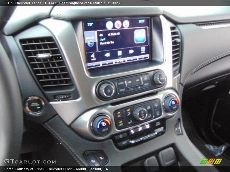 Champagne Silver Metallic / Jet Black 2015 Chevrolet Tahoe LT 4WD