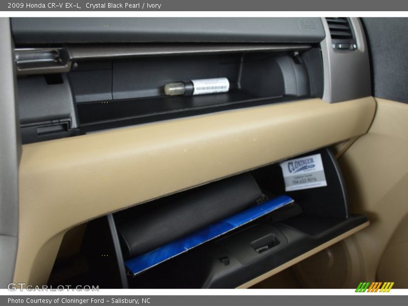 Crystal Black Pearl / Ivory 2009 Honda CR-V EX-L