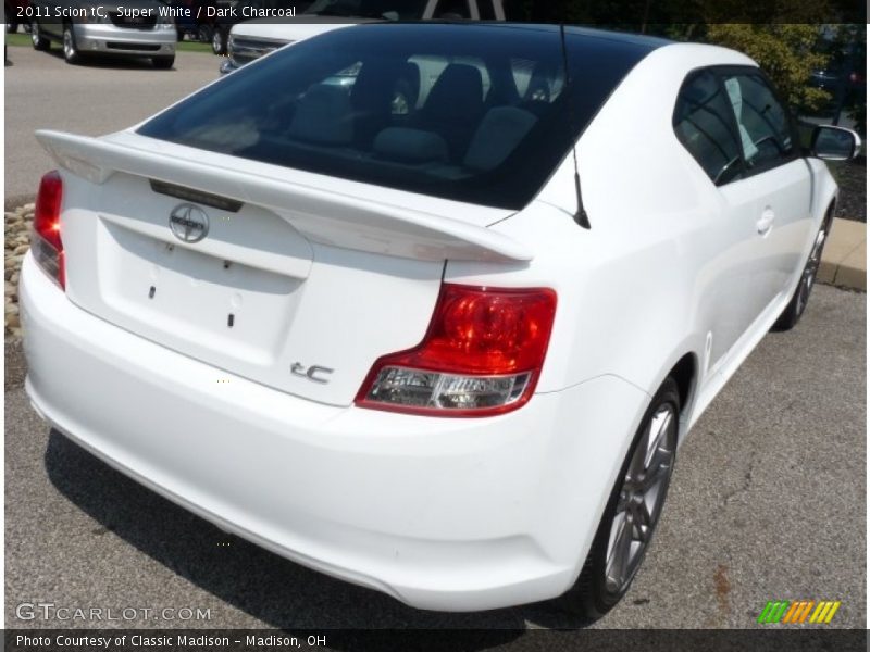 Super White / Dark Charcoal 2011 Scion tC