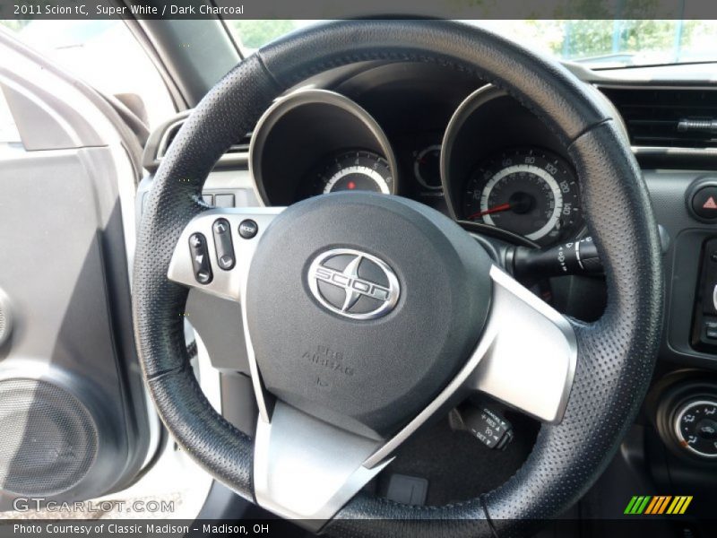Super White / Dark Charcoal 2011 Scion tC