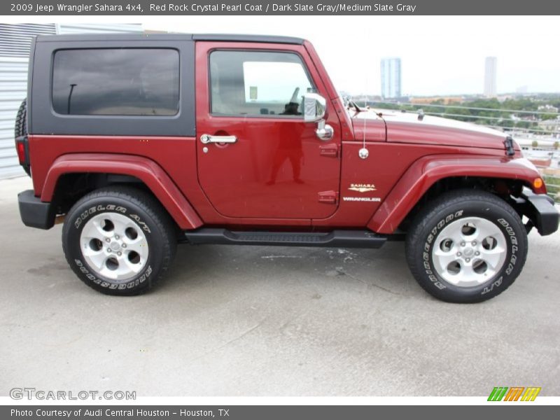 Red Rock Crystal Pearl Coat / Dark Slate Gray/Medium Slate Gray 2009 Jeep Wrangler Sahara 4x4