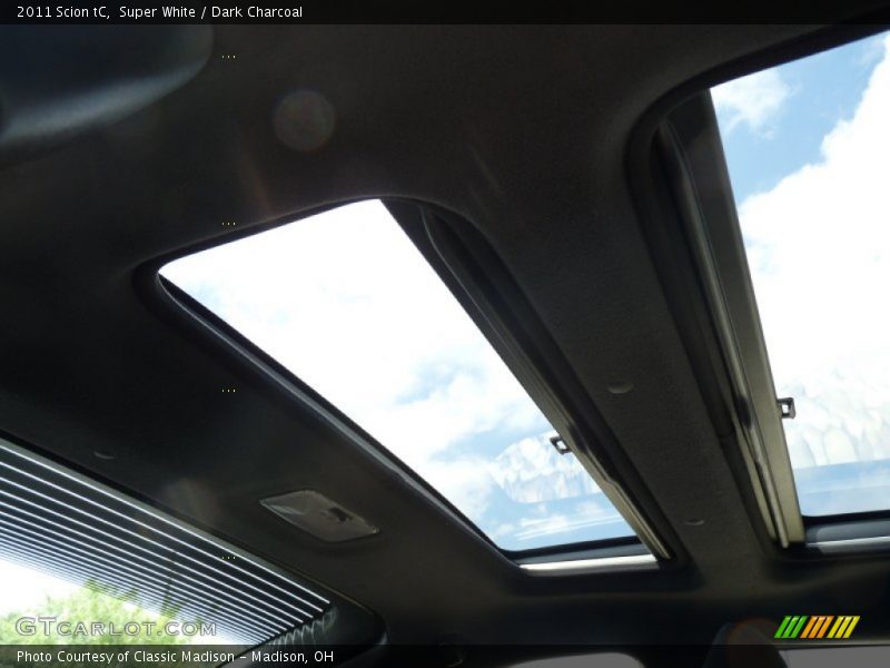Super White / Dark Charcoal 2011 Scion tC
