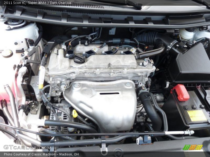Super White / Dark Charcoal 2011 Scion tC
