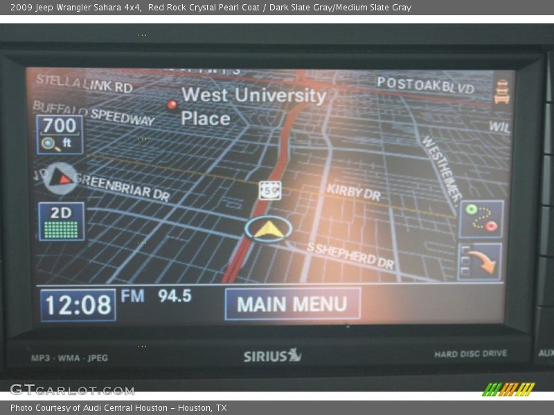 Navigation of 2009 Wrangler Sahara 4x4