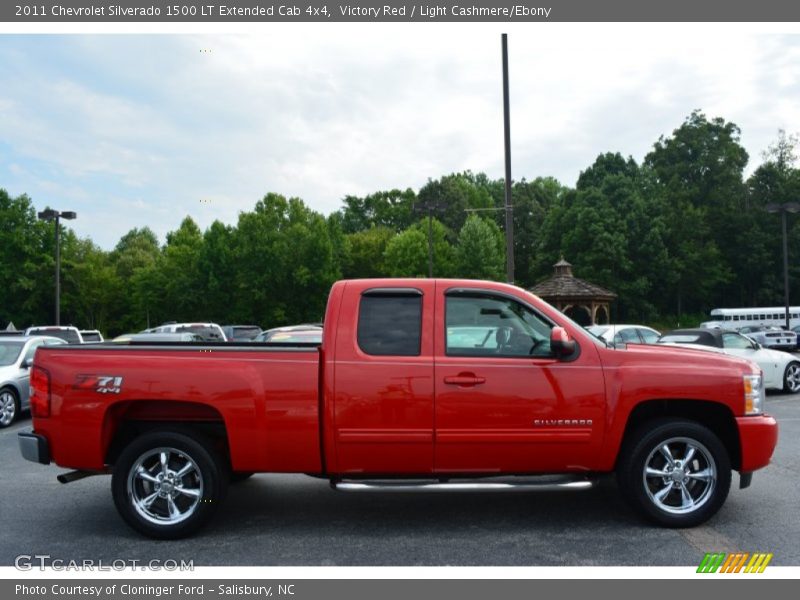 Victory Red / Light Cashmere/Ebony 2011 Chevrolet Silverado 1500 LT Extended Cab 4x4