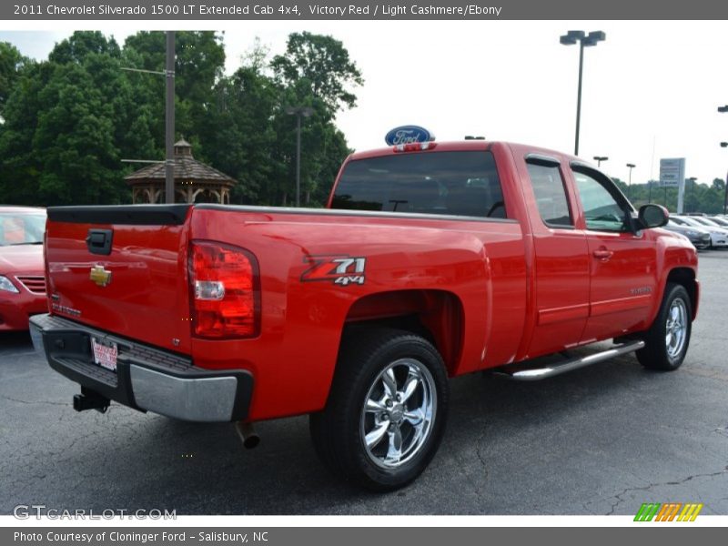 Victory Red / Light Cashmere/Ebony 2011 Chevrolet Silverado 1500 LT Extended Cab 4x4