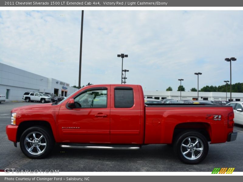 Victory Red / Light Cashmere/Ebony 2011 Chevrolet Silverado 1500 LT Extended Cab 4x4