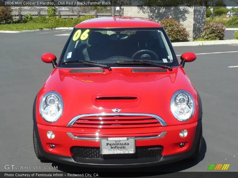 Chili Red / Black/Panther Black 2006 Mini Cooper S Hardtop