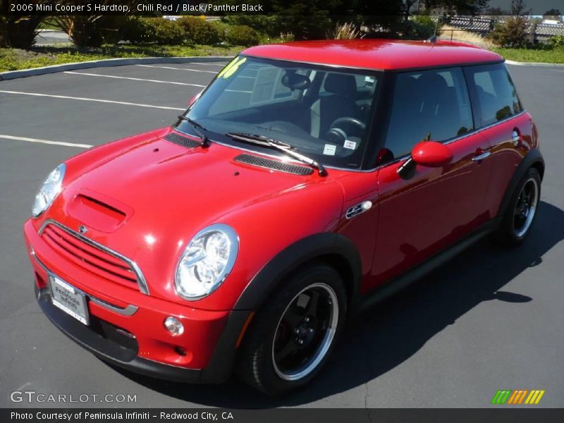 Chili Red / Black/Panther Black 2006 Mini Cooper S Hardtop