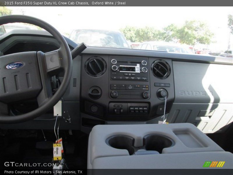 Oxford White / Steel 2015 Ford F350 Super Duty XL Crew Cab Chassis