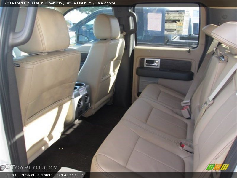White Platinum / Pale Adobe 2014 Ford F150 Lariat SuperCrew