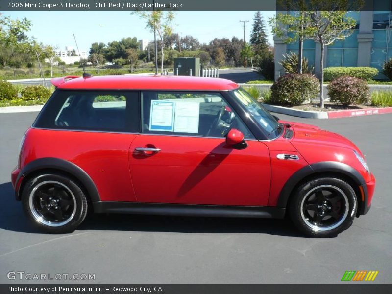 Chili Red / Black/Panther Black 2006 Mini Cooper S Hardtop