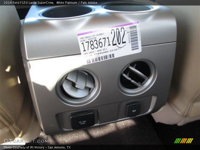 White Platinum / Pale Adobe 2014 Ford F150 Lariat SuperCrew