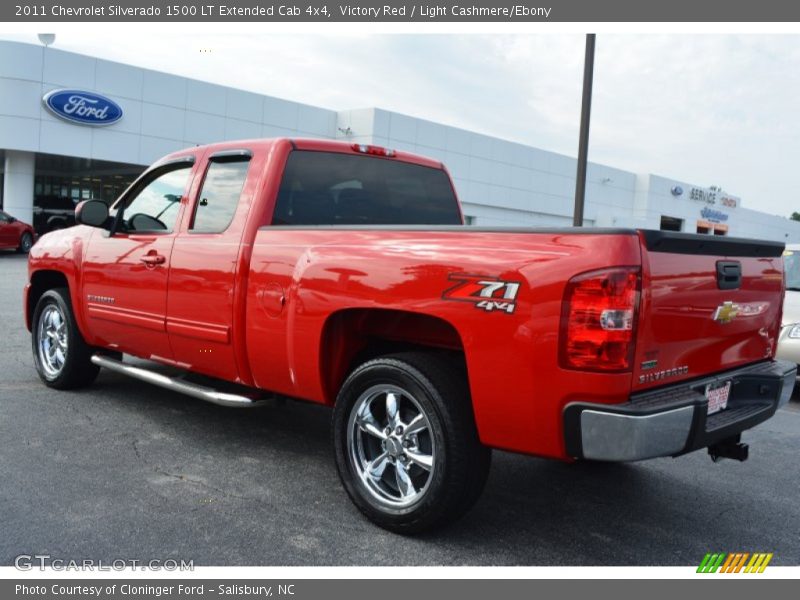 Victory Red / Light Cashmere/Ebony 2011 Chevrolet Silverado 1500 LT Extended Cab 4x4