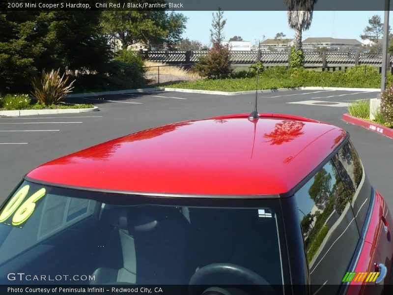 Chili Red / Black/Panther Black 2006 Mini Cooper S Hardtop