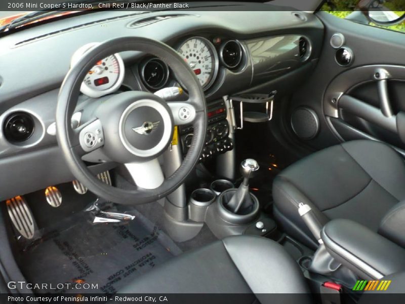 Chili Red / Black/Panther Black 2006 Mini Cooper S Hardtop